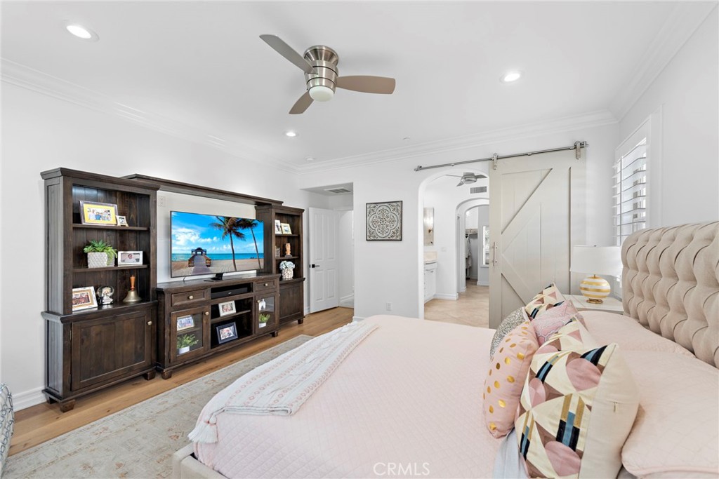 14 Via Inca San Clemente, CA 92673 - Photo 9 of 29 a bedroom with a bed and a flat screen tv