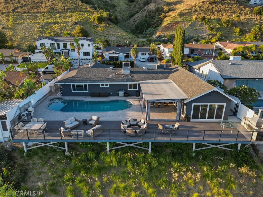 10126 Sully Drive Sun Valley, CA 91352 - Photo 4 of 34 an aerial view of a house with garden space ocean view