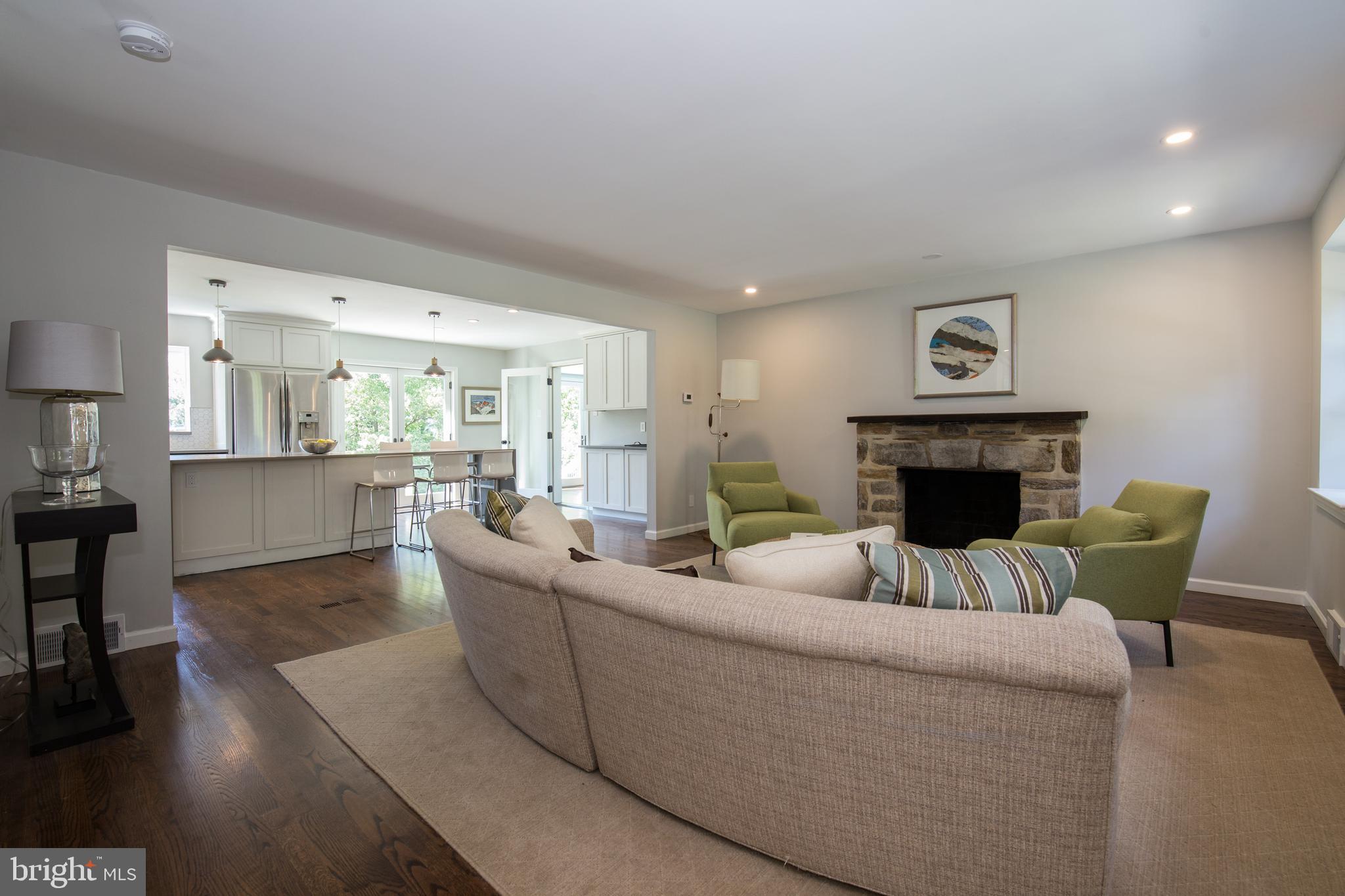 6115 West Mill Road Flourtown, PA 19031 - Photo 2 of 39 Family room open to kitchen