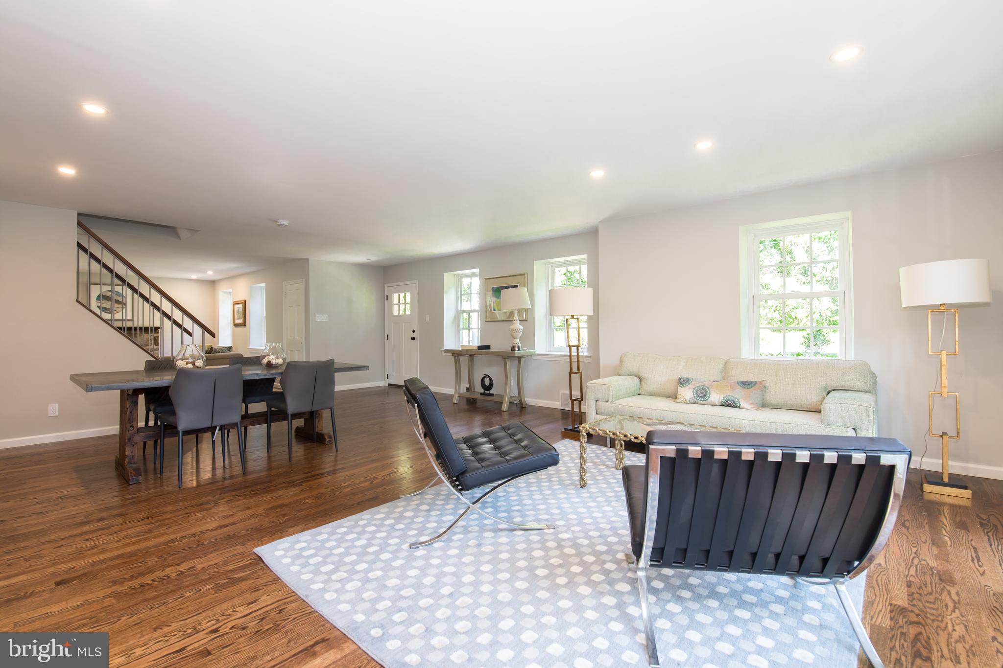 6115 West Mill Road Flourtown, PA 19031 - Photo 11 of 39 Open living room/dining room