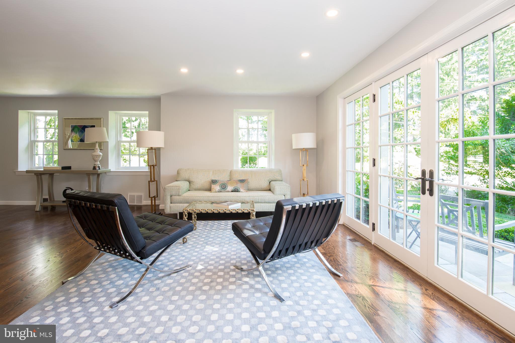 6115 West Mill Road Flourtown, PA 19031 - Photo 12 of 39 Doors to side flagstone patio