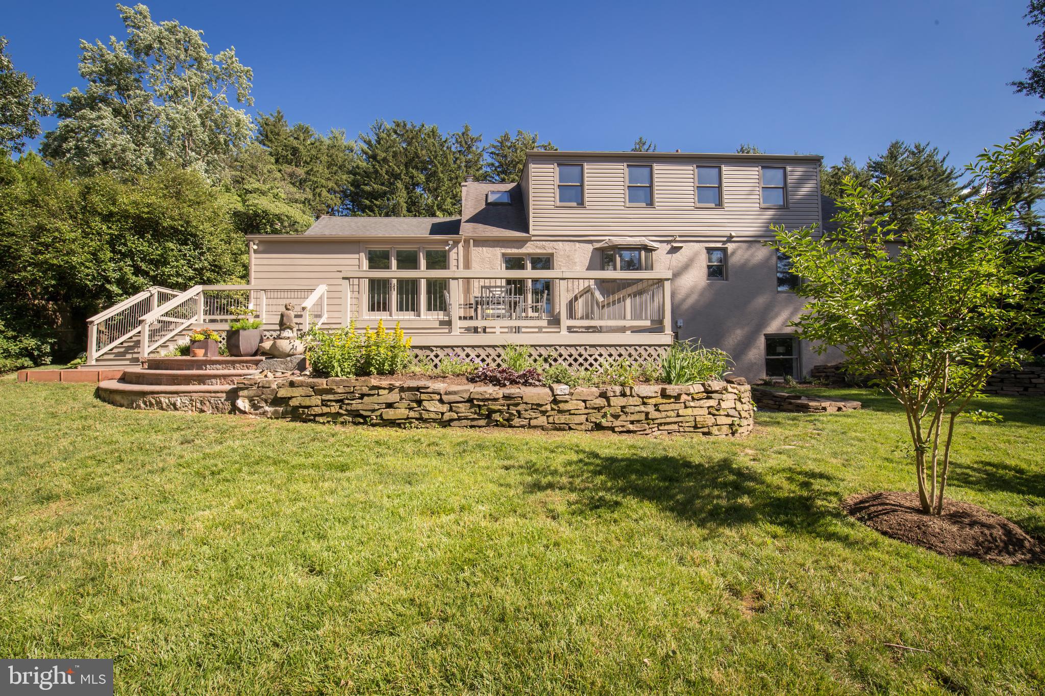 6115 West Mill Road Flourtown, PA 19031 - Photo 34 of 39 Back deck and patio