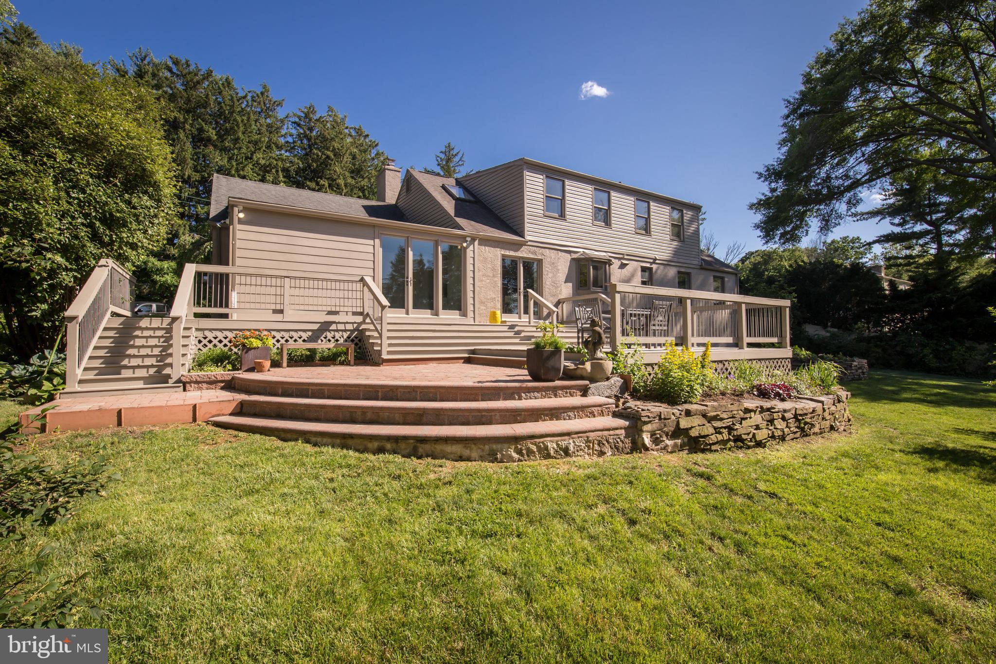 6115 West Mill Road Flourtown, PA 19031 - Photo 35 of 39 Back deck and patio