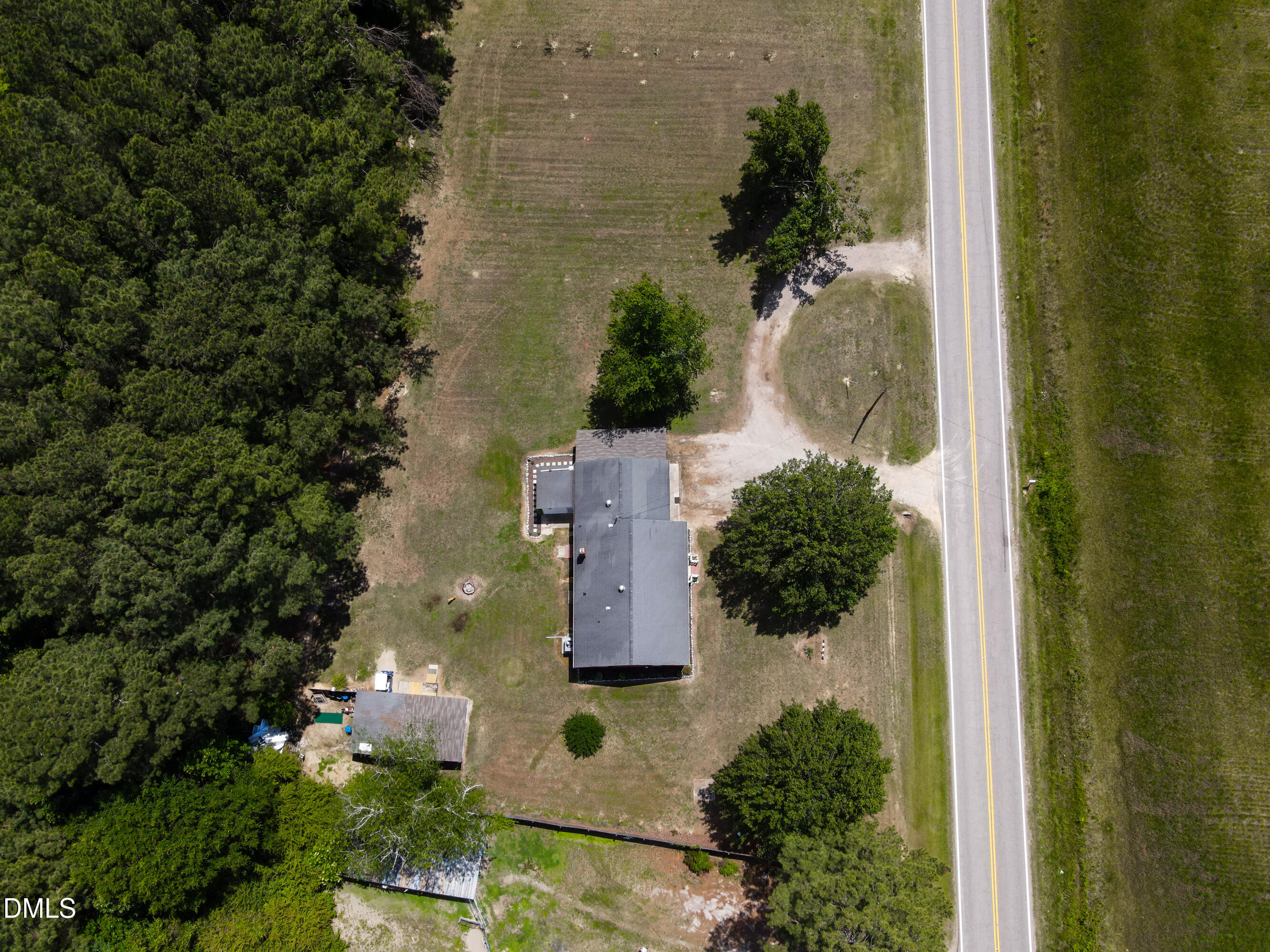 4967 Highway 581 Spring Hope, NC 27882 - Photo 44 of 44 an aerial view of a house with outdoor space