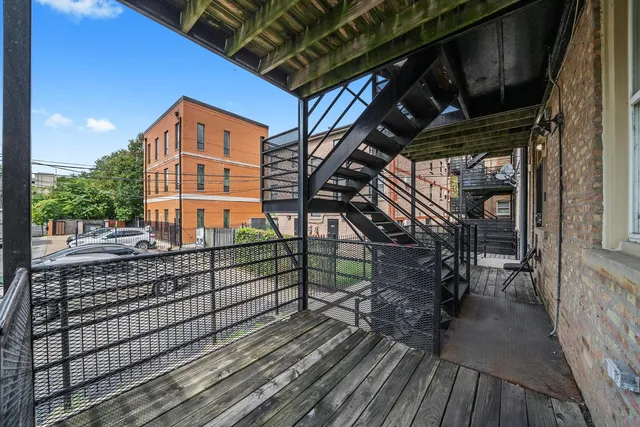 a view of a house with a deck