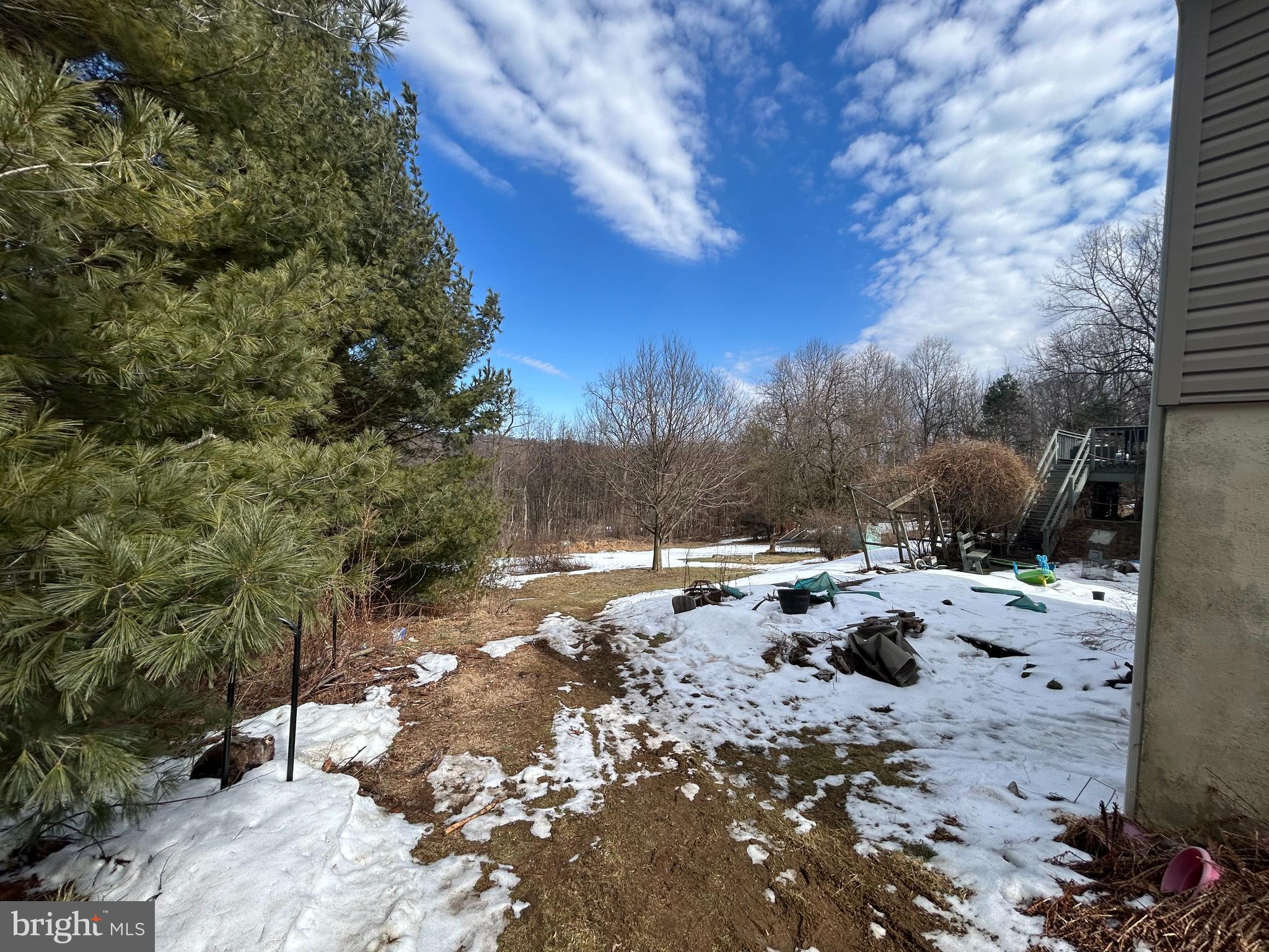 728 Mountain Road Boyertown, PA 19512 - Photo 6 of 26 a the view of a backyard of the house