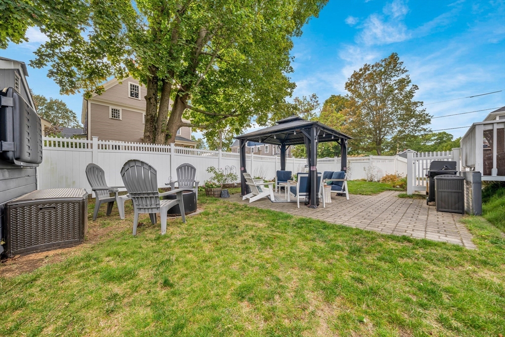 7 Melrose Street Amesbury, MA 01913 - Photo 32 of 34 a view of a backyard with a patio