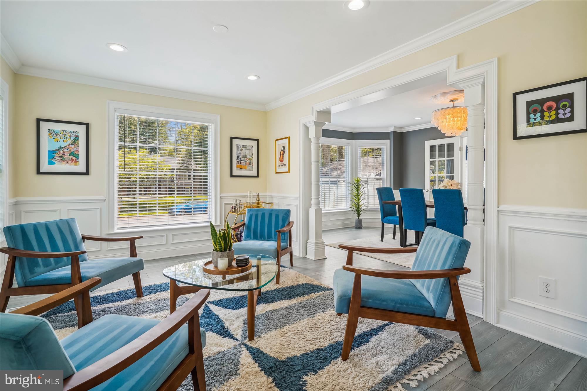 5308 Crown Point Road Burke, VA 22015 - Photo 7 of 75 Living Rm flows seamlessly into Dining