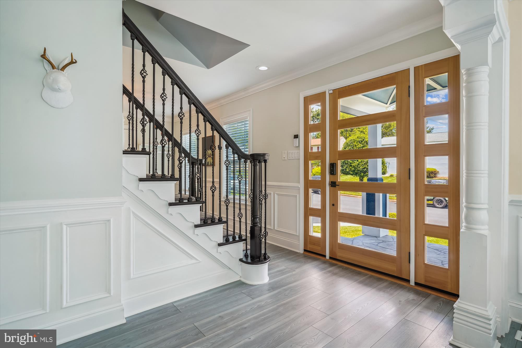 5308 Crown Point Road Burke, VA 22015 - Photo 8 of 75 Gracious entry w/ new contemporary door. So cool!