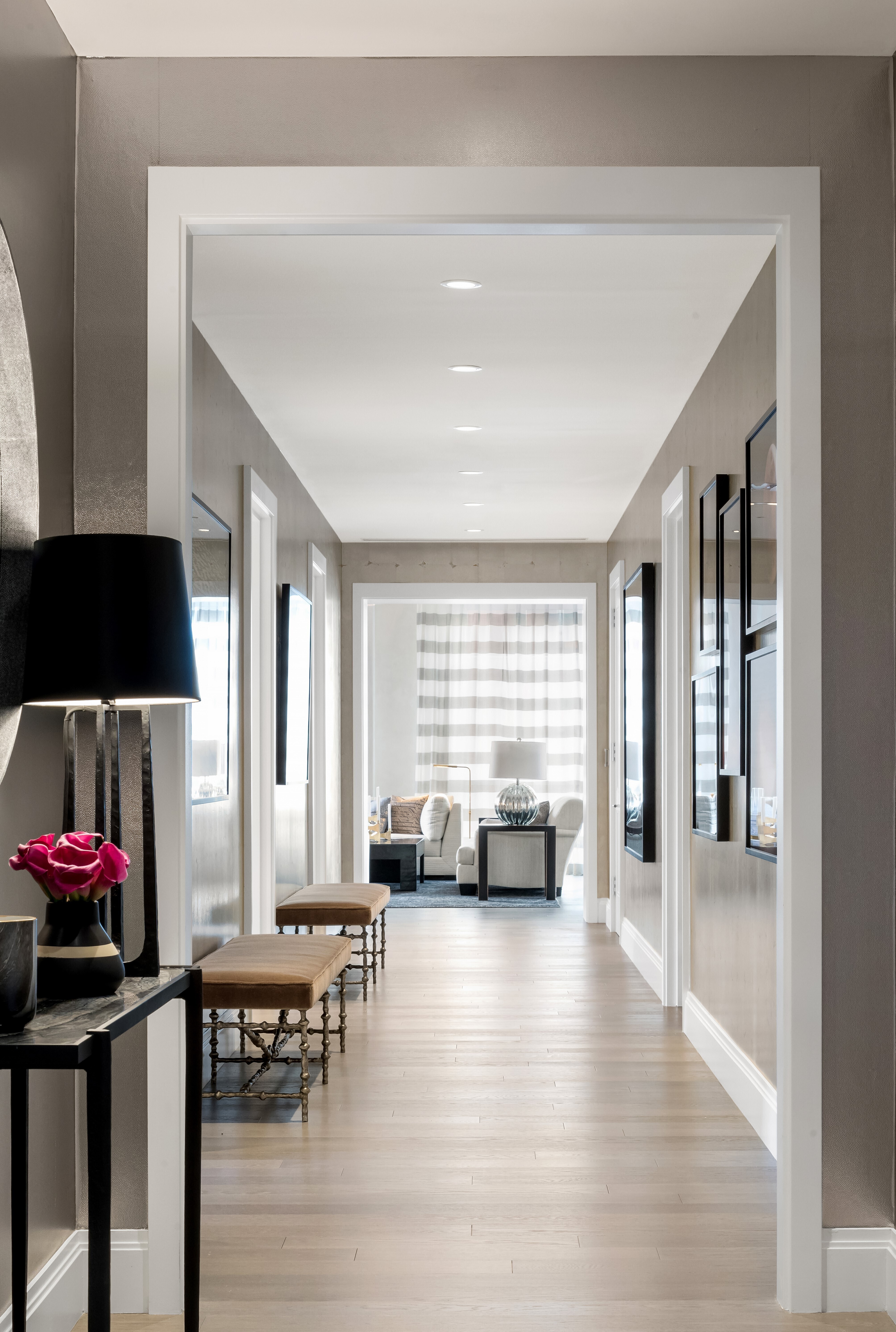 200 East 95th Street, Unit 15A Manhattan, NY 10128 - Photo 6 of 25 a living room with furniture and flat screen tv