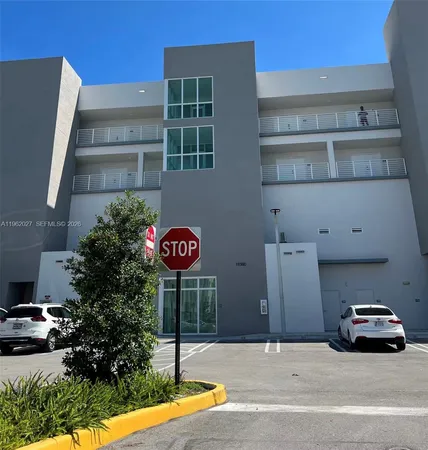 a car parked in front of a building