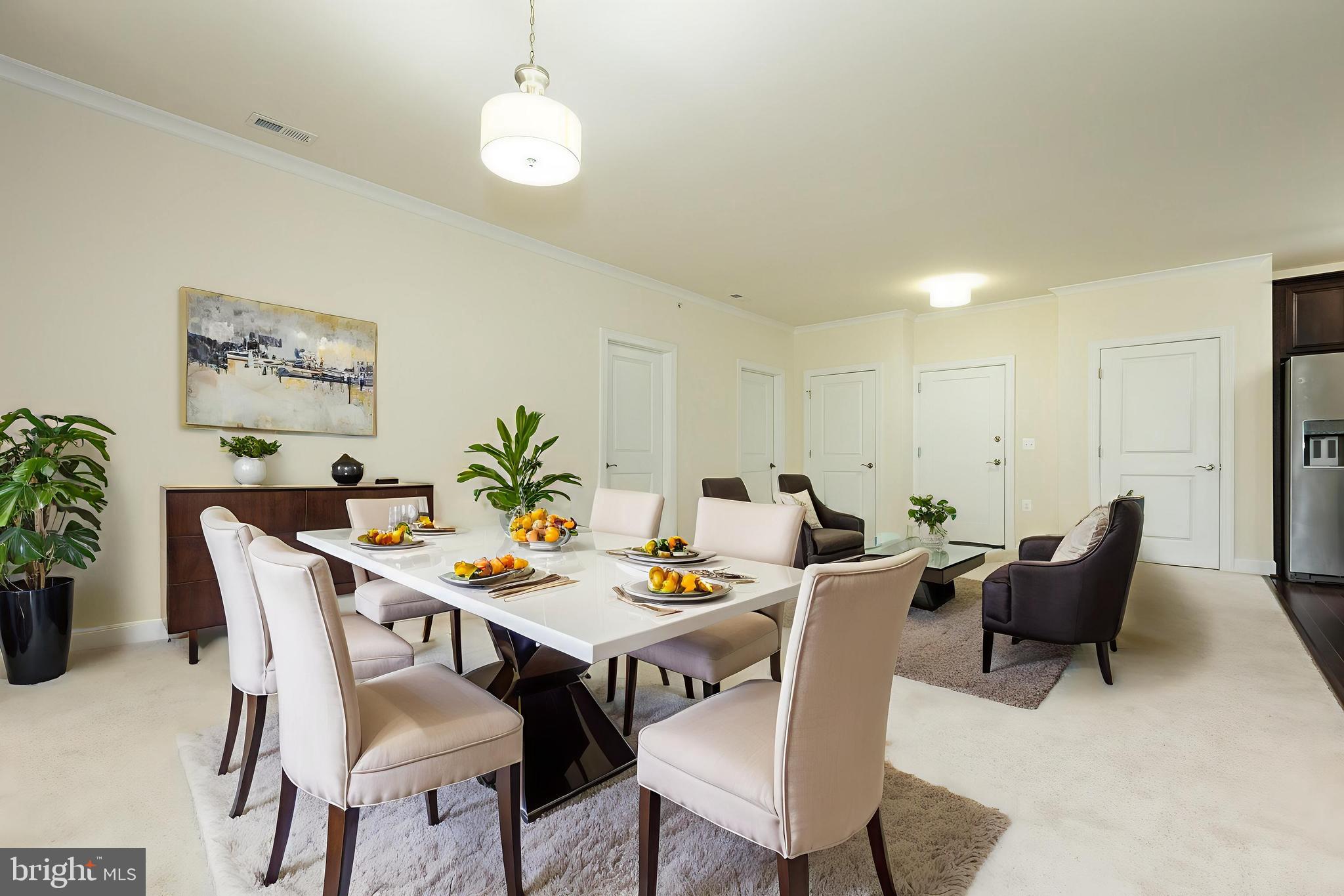 10530 Resort Road, Unit 306 Ellicott City, MD 21042 - Photo 5 of 54 Dining room & Foyer (Virtual staging)