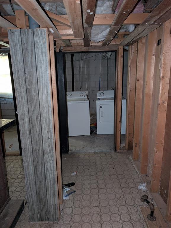 4328 Rockbridge Road Southwest Stone Mountain, GA 30083 - Photo 16 of 16 a view of a storage & utility room with washer and dryer