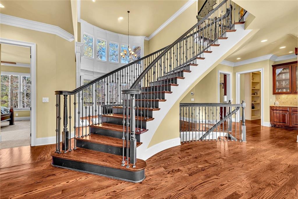 245 Arledge Lane Southwest Atlanta, GA 30331 - Photo 9 of 47 a view of entryway and hall with wooden floor