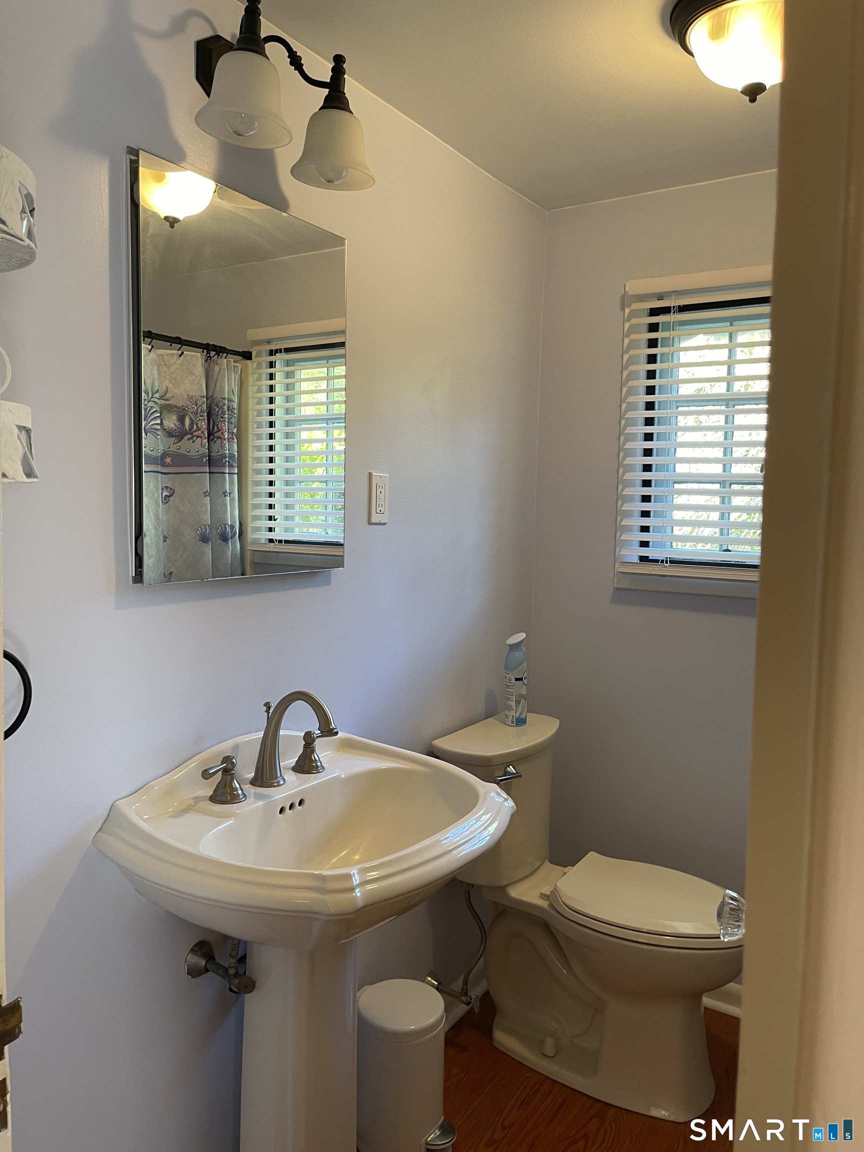 89 Alpine Drive Newtown, CT 06482 - Photo 19 of 32 a bathroom with a sink a toilet and mirror