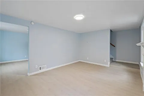 a view of an empty room