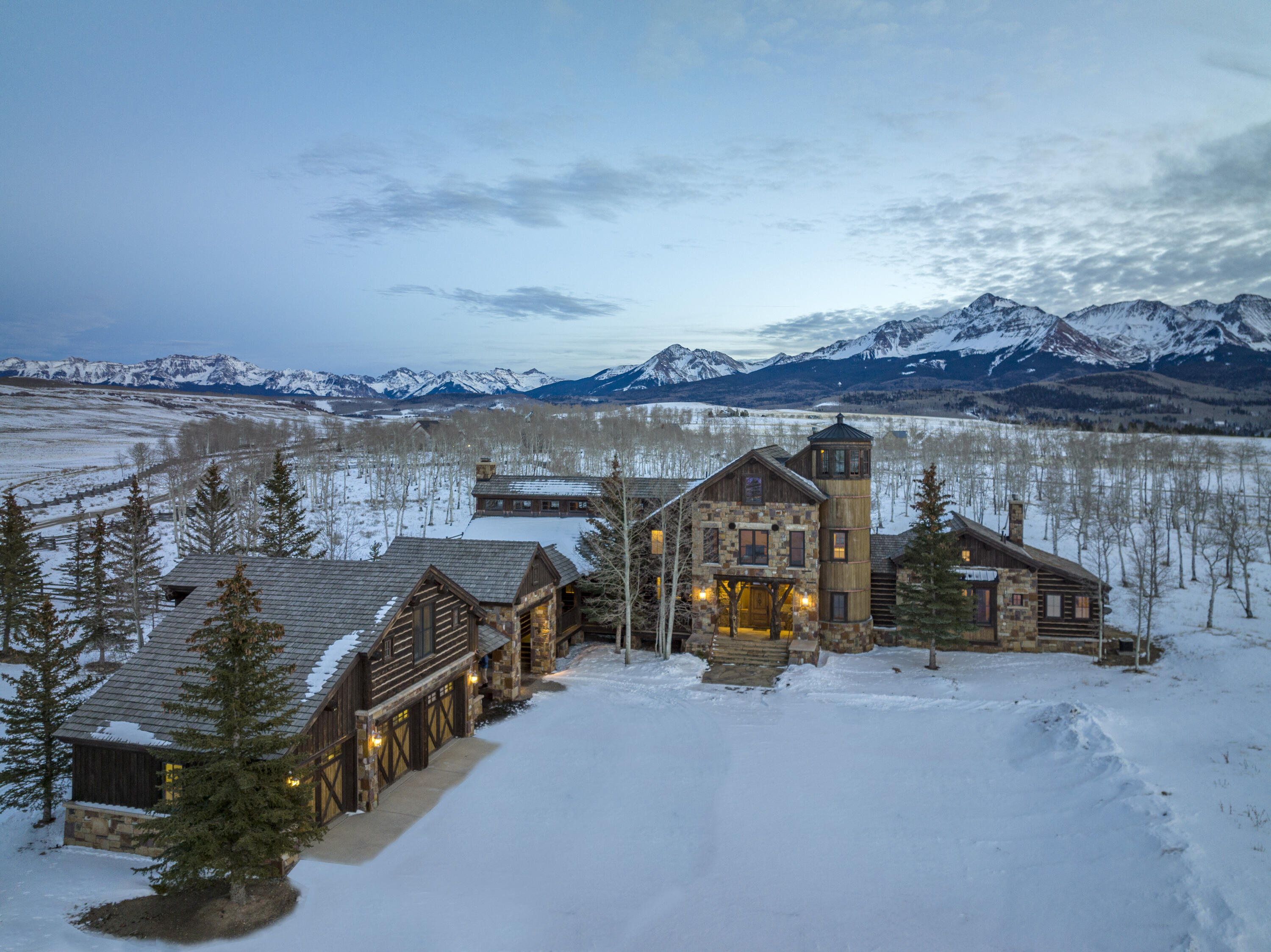 1925 East Anderson Road Placerville, CO 81430 - Photo 2 of 40 an aerial view of a house with a lake view