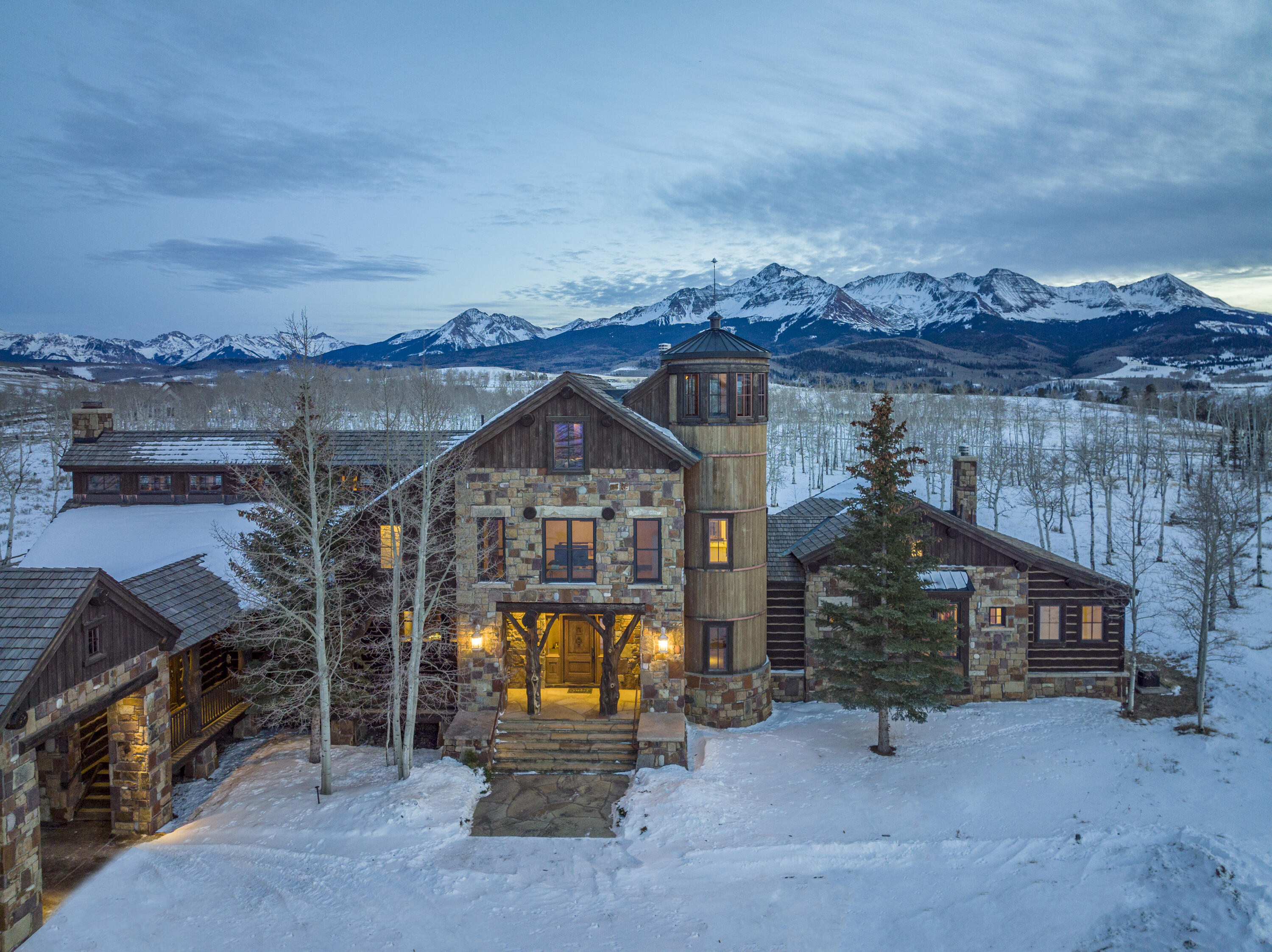 1925 East Anderson Road Placerville, CO 81430 - Photo 25 of 40 front view of a house with a street