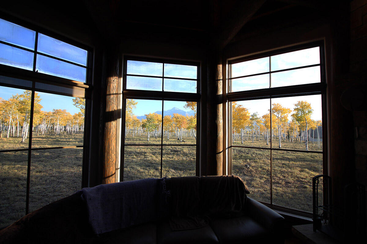 1925 East Anderson Road Placerville, CO 81430 - Photo 32 of 40 a view of a large window with an outdoor space