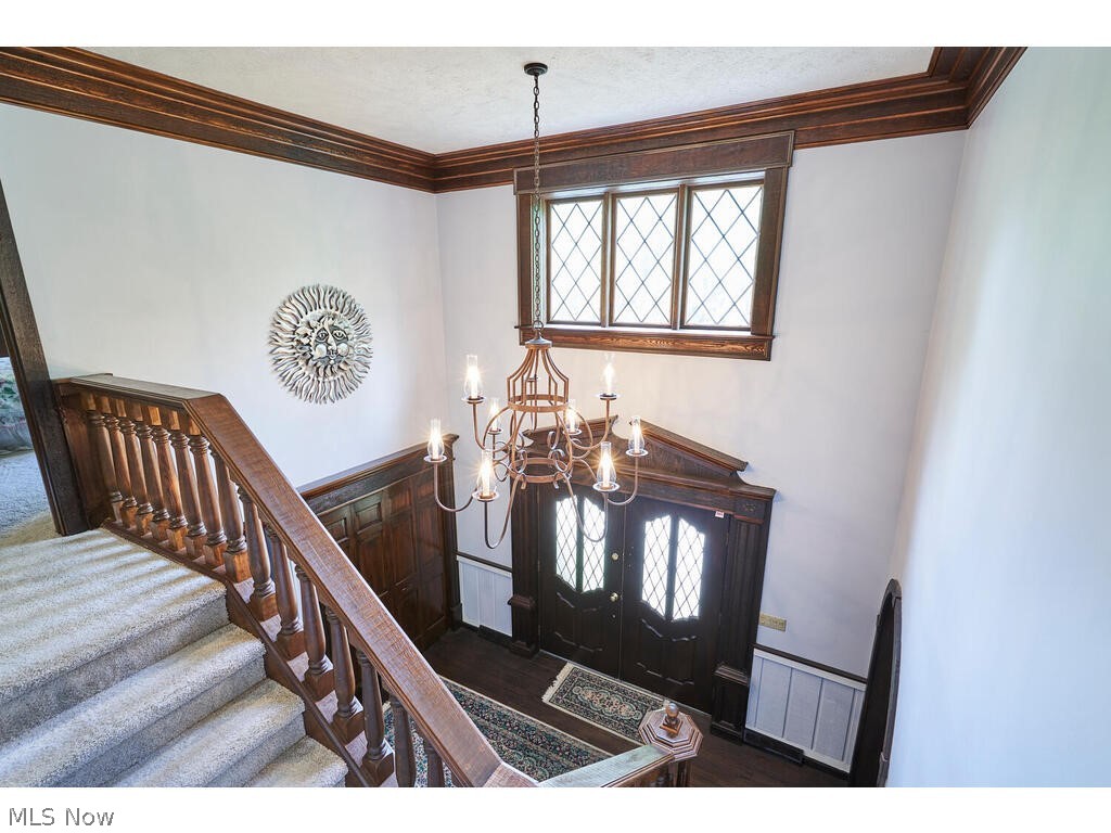 3376 West Bath Road Akron, OH 44333 - Photo 20 of 49 2 story foyer with massive crown molding and wood floors