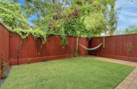 a backyard of a house