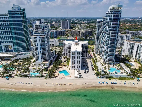 a view of building with an outdoor space