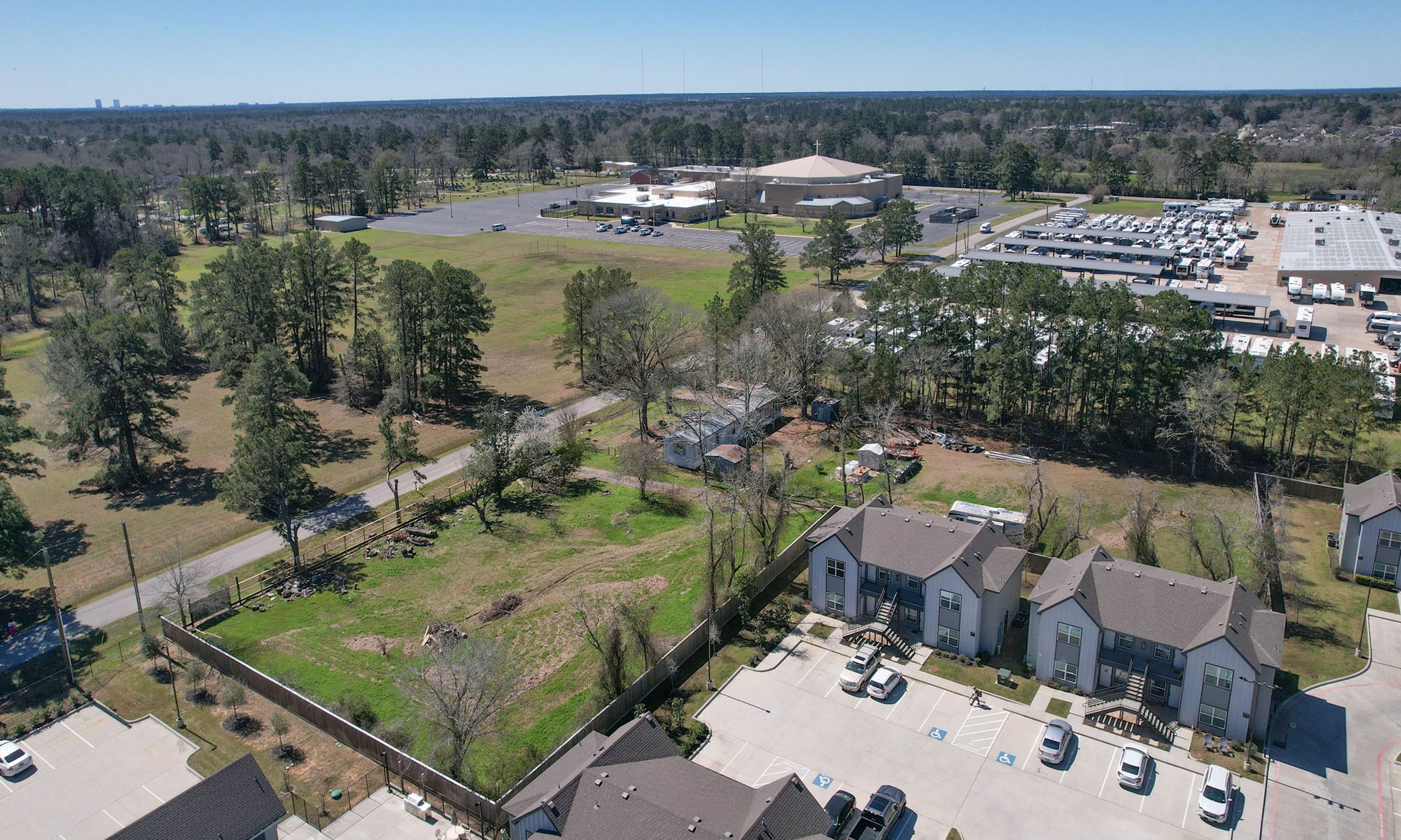 1929 Argo Road Conroe, TX 77301 - Photo 17 of 24 an aerial view of a house