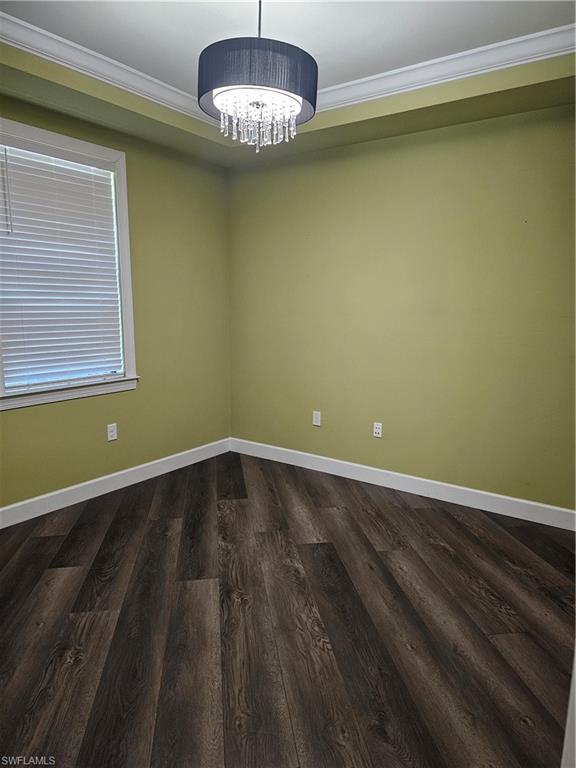 10840 Rutherford Road Fort Myers, FL 33913 - Photo 6 of 35 Bathroom featuring ornamental molding, shower with separate bathtub, tile patterned flooring, and double vanity