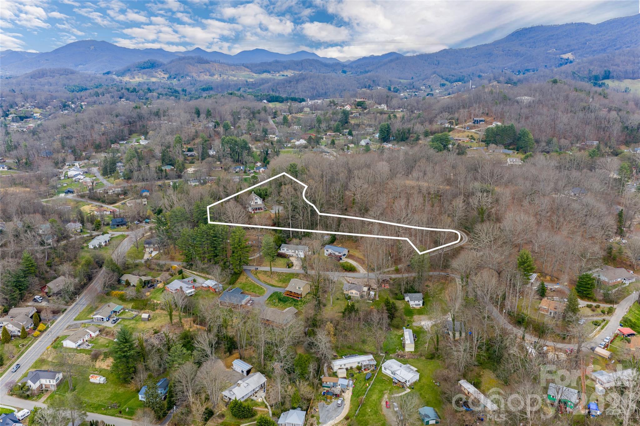 147 Preservation Way Waynesville, NC 28786 - Photo 47 of 48 a aerial view of a house