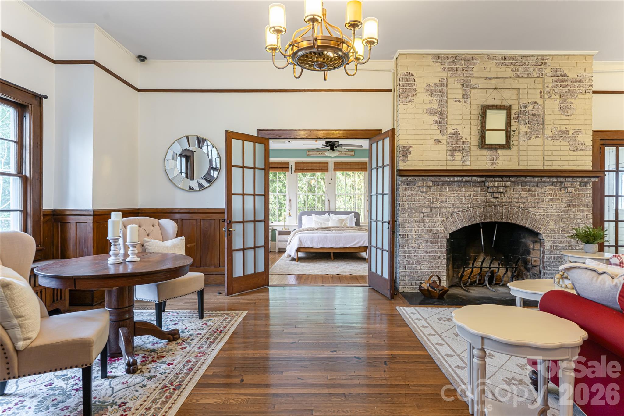 147 Preservation Way Waynesville, NC 28786 - Photo 5 of 48 a living room with furniture and a fireplace
