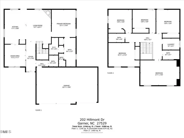 $439,900 | 202 Hillmont Drive, Garner, NC 27529