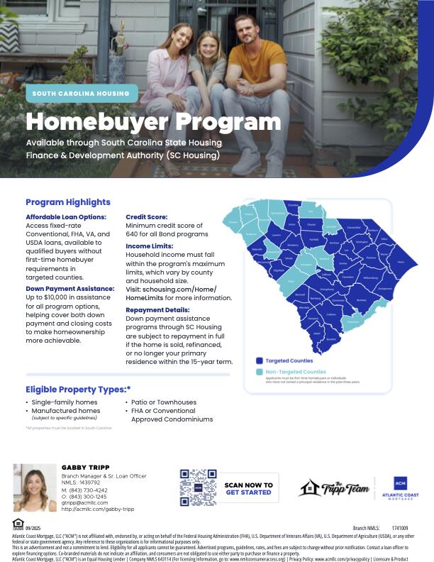 602 Ravensridge Lane Moncks Corner, SC 29461 - Photo 19 of 19 pdf-SC Housing Homebuyer Program Overvie
