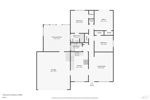 $550,000 | 1533 Joan Drive, Petaluma, CA 94954