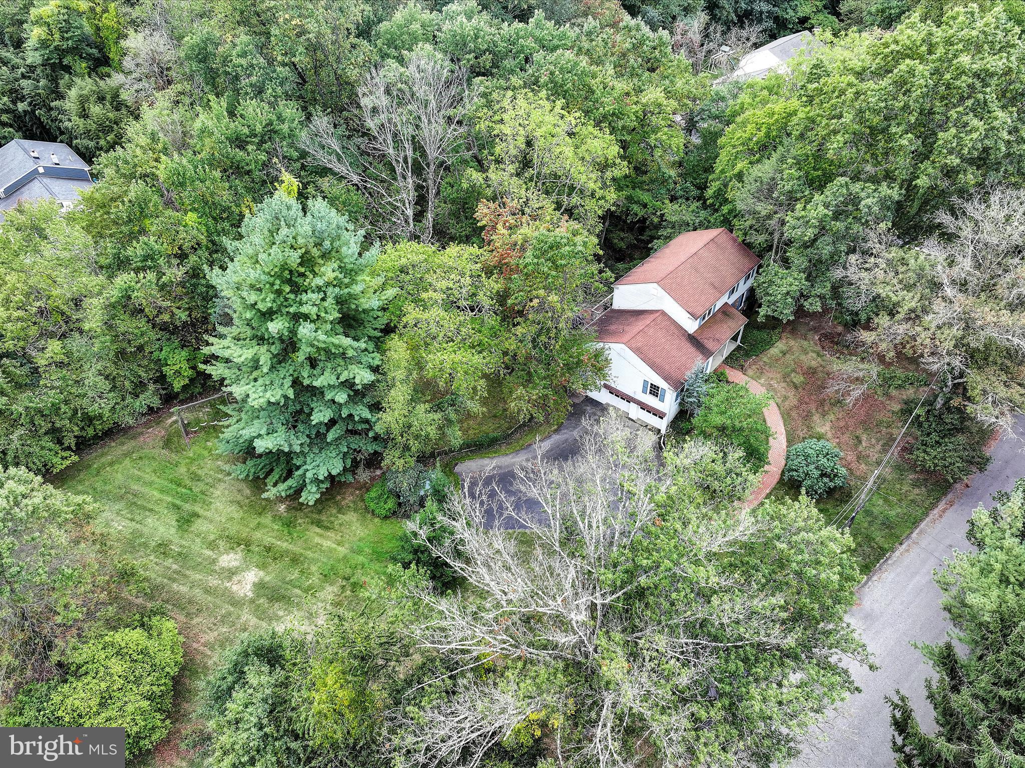 2 Cold Spring Road Media, PA 19063 - Photo 3 of 55 Aerial View Shows the Setting+Spacious Side Yard