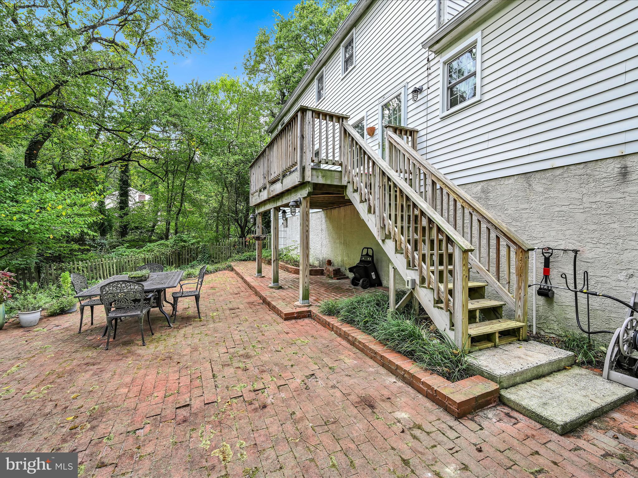 2 Cold Spring Road Media, PA 19063 - Photo 46 of 55 Stairs Connect the Deck to the Patio space
