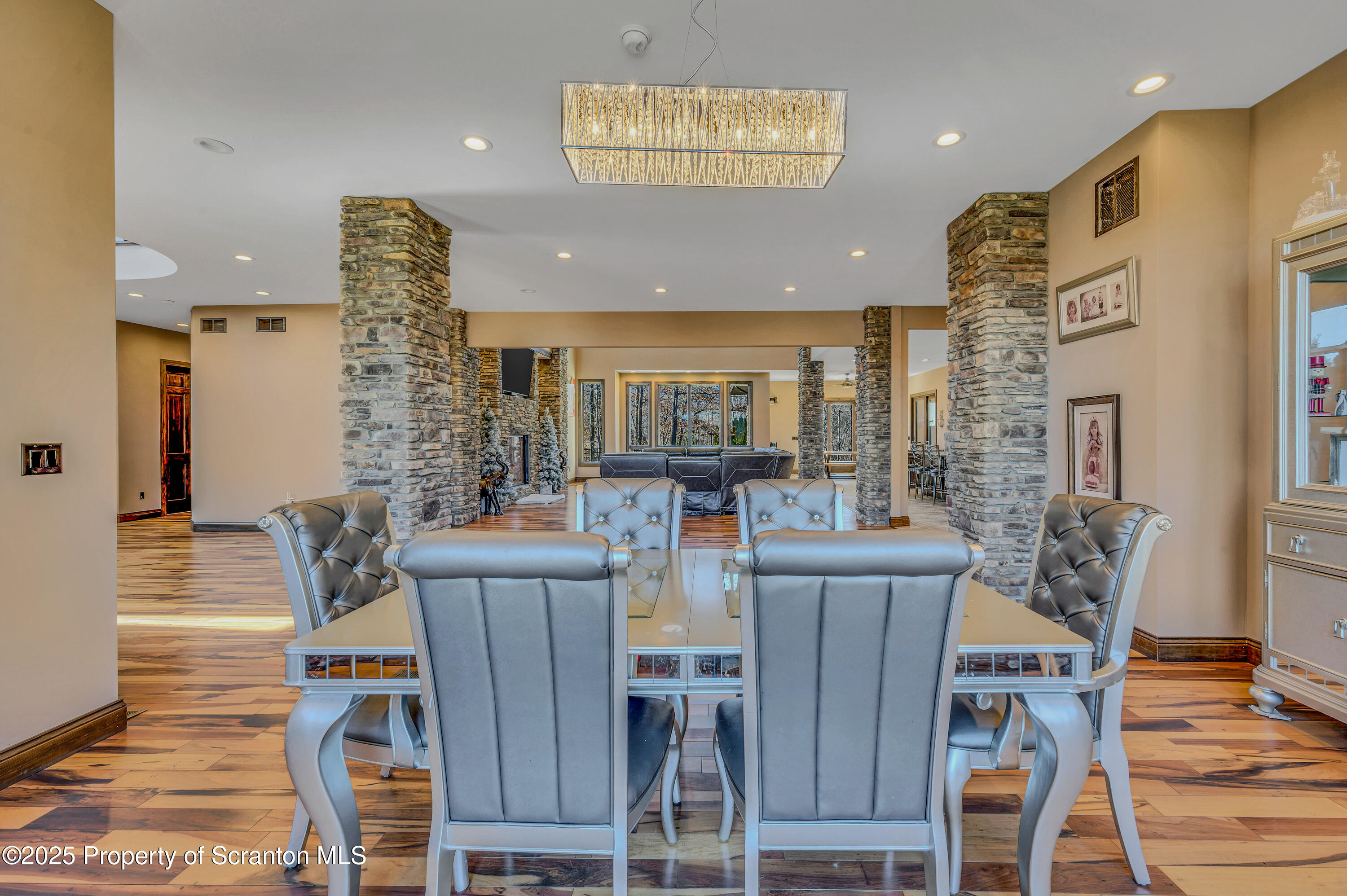 815 Oak Street Archbald, PA 18403 - Photo 23 of 85 a view of a dining room with furniture and wooden floor
