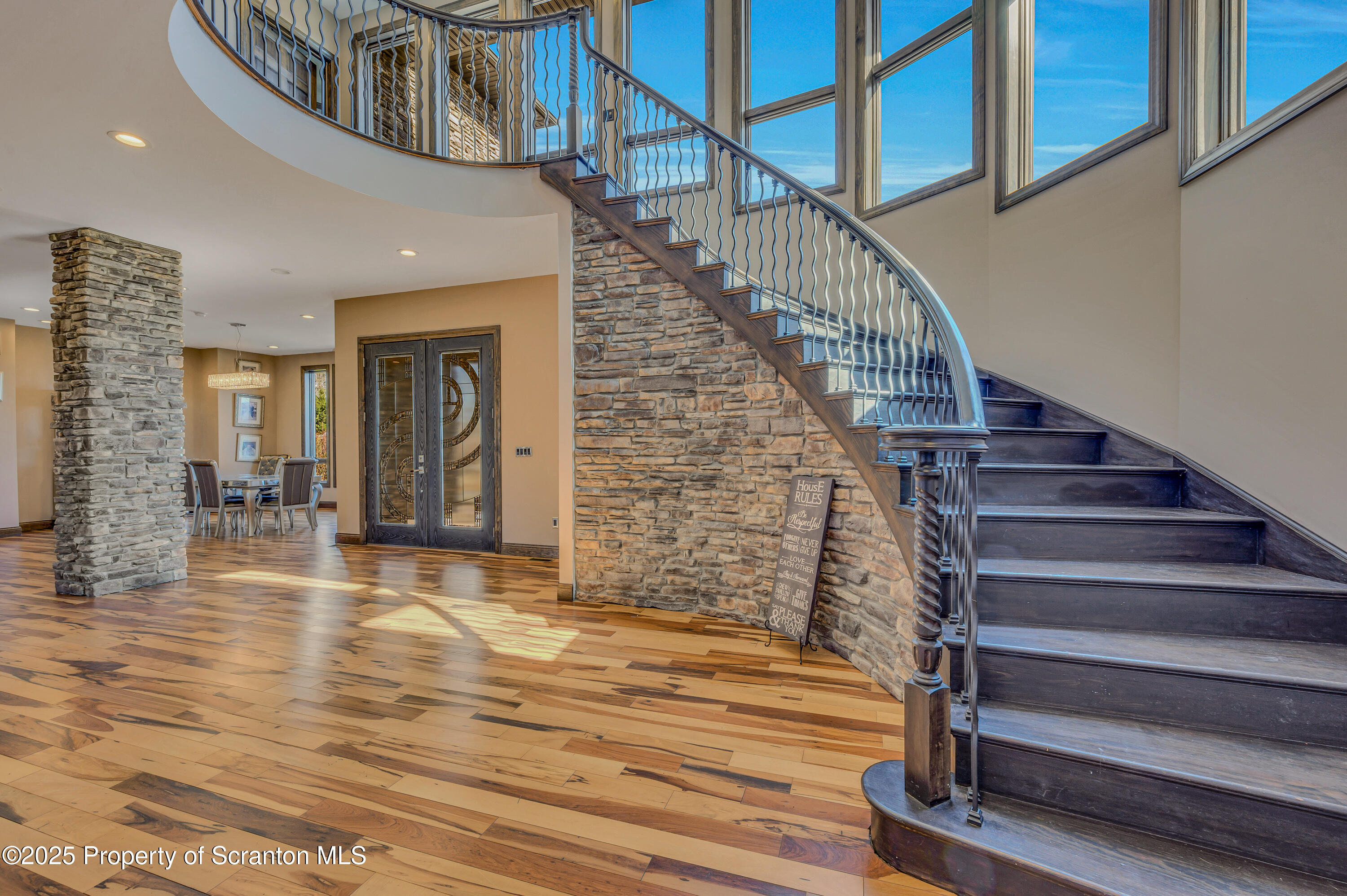 815 Oak Street Archbald, PA 18403 - Photo 25 of 85 a view of entryway and hall with wooden floor