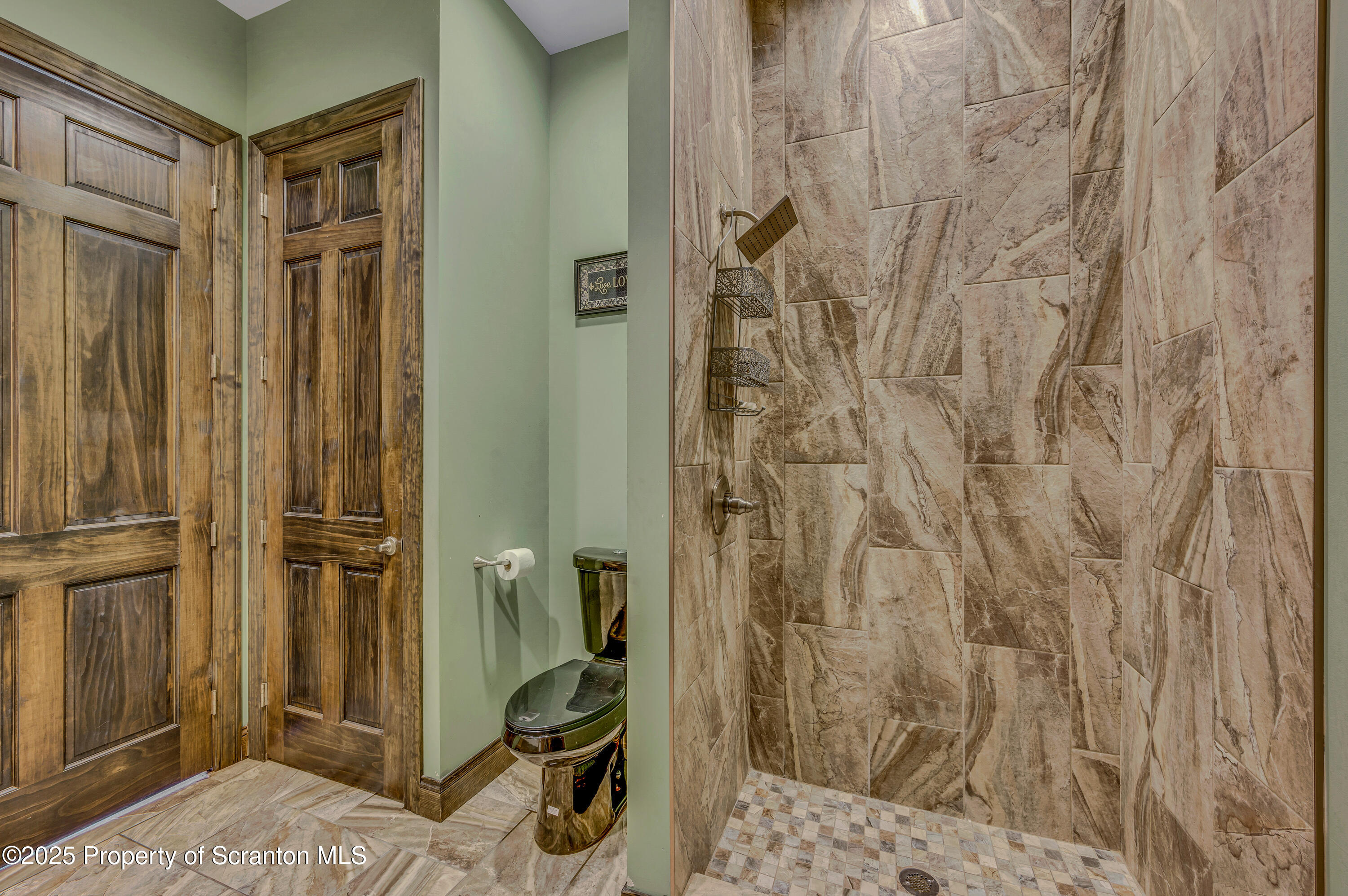 815 Oak Street Archbald, PA 18403 - Photo 51 of 85 a bathroom with a shower and a sink