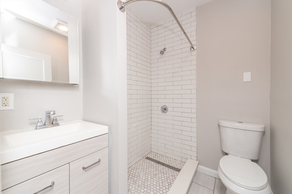 266-274 River Street Waltham, MA 02453 - Photo 14 of 27 a bathroom with a sink a toilet and shower