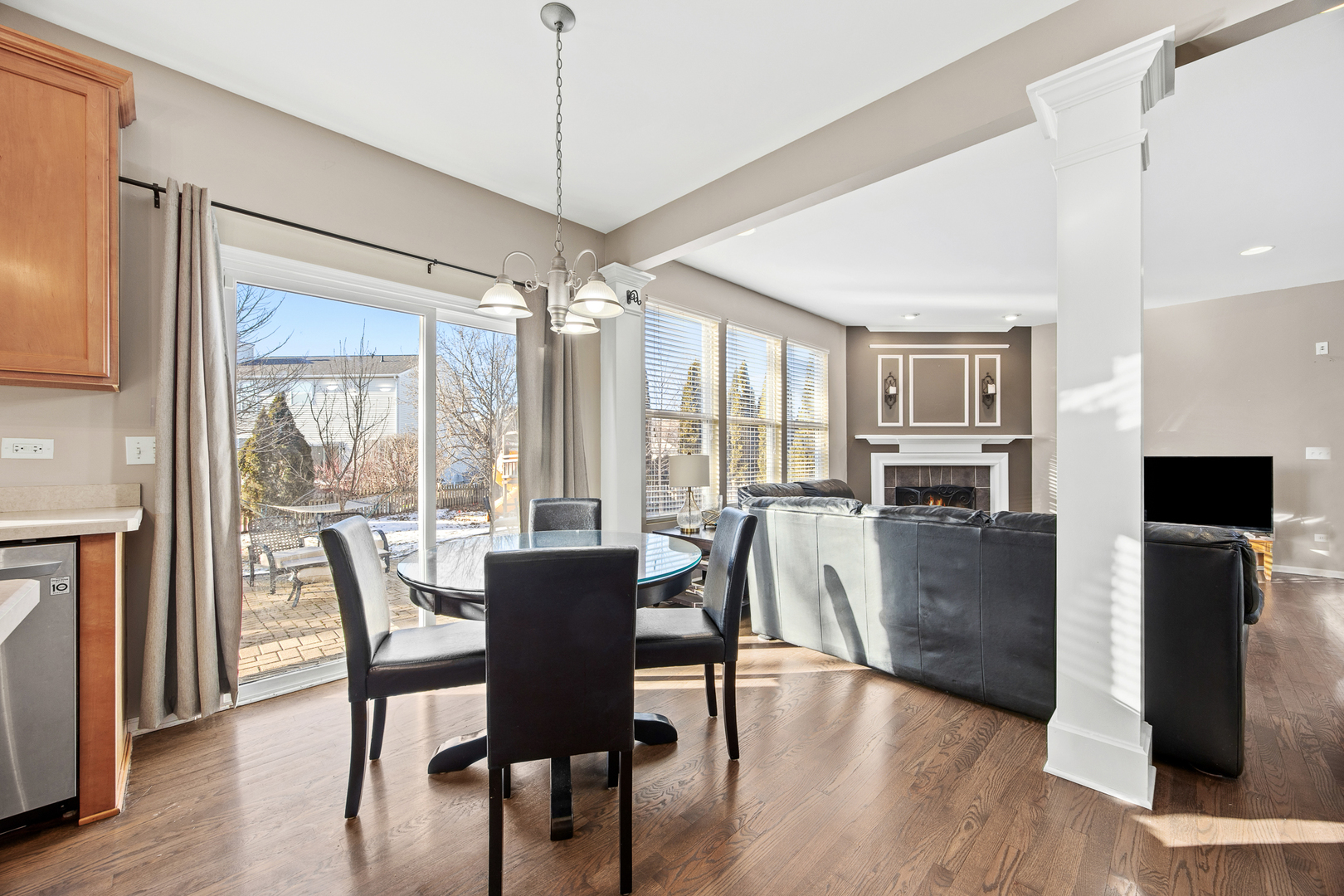 133 North Cranberry Street Bolingbrook, IL 60490 - Photo 15 of 46 a view of a dining room with furniture window and wooden floor