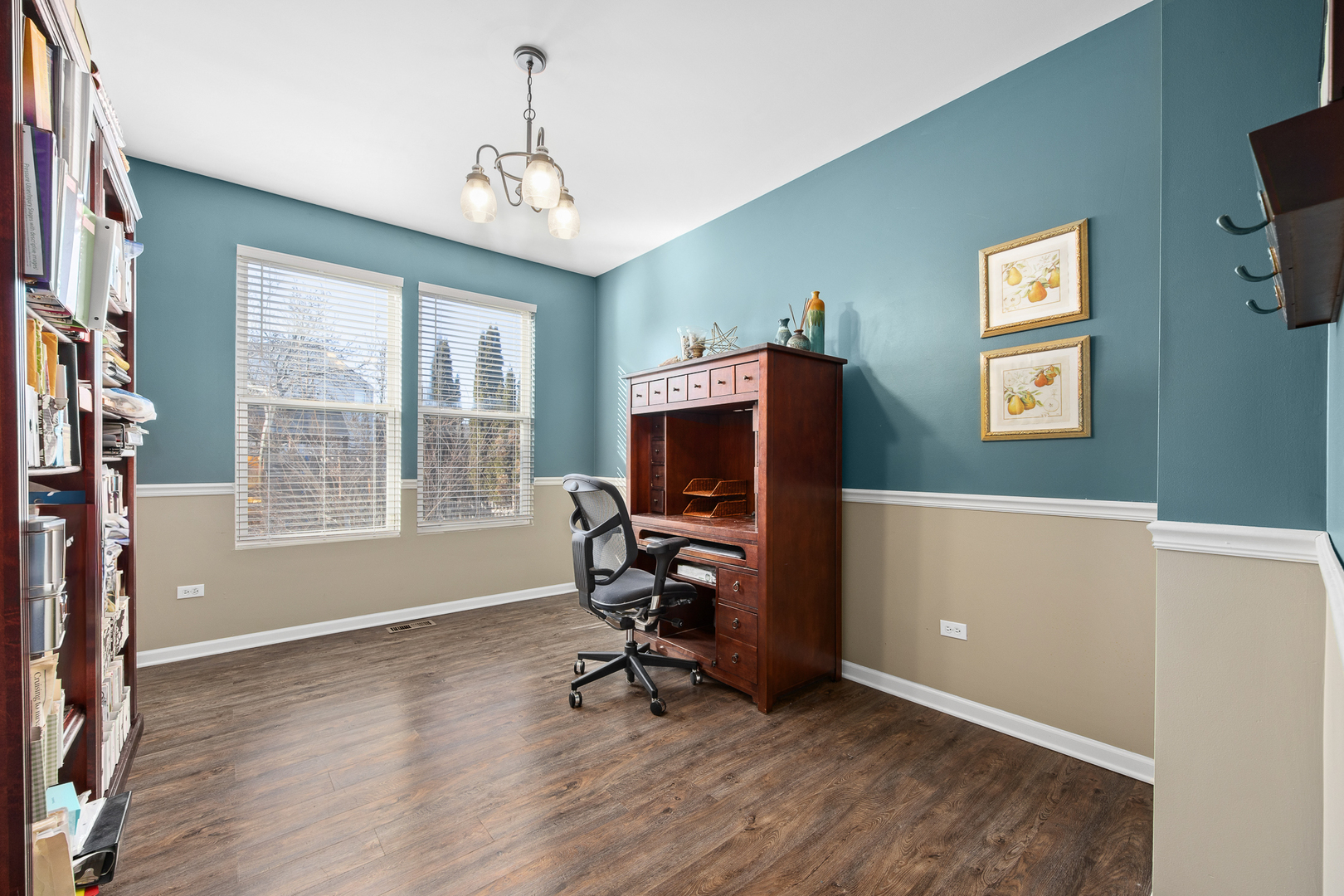 133 North Cranberry Street Bolingbrook, IL 60490 - Photo 19 of 46 a view of workspace with wooden floor windows