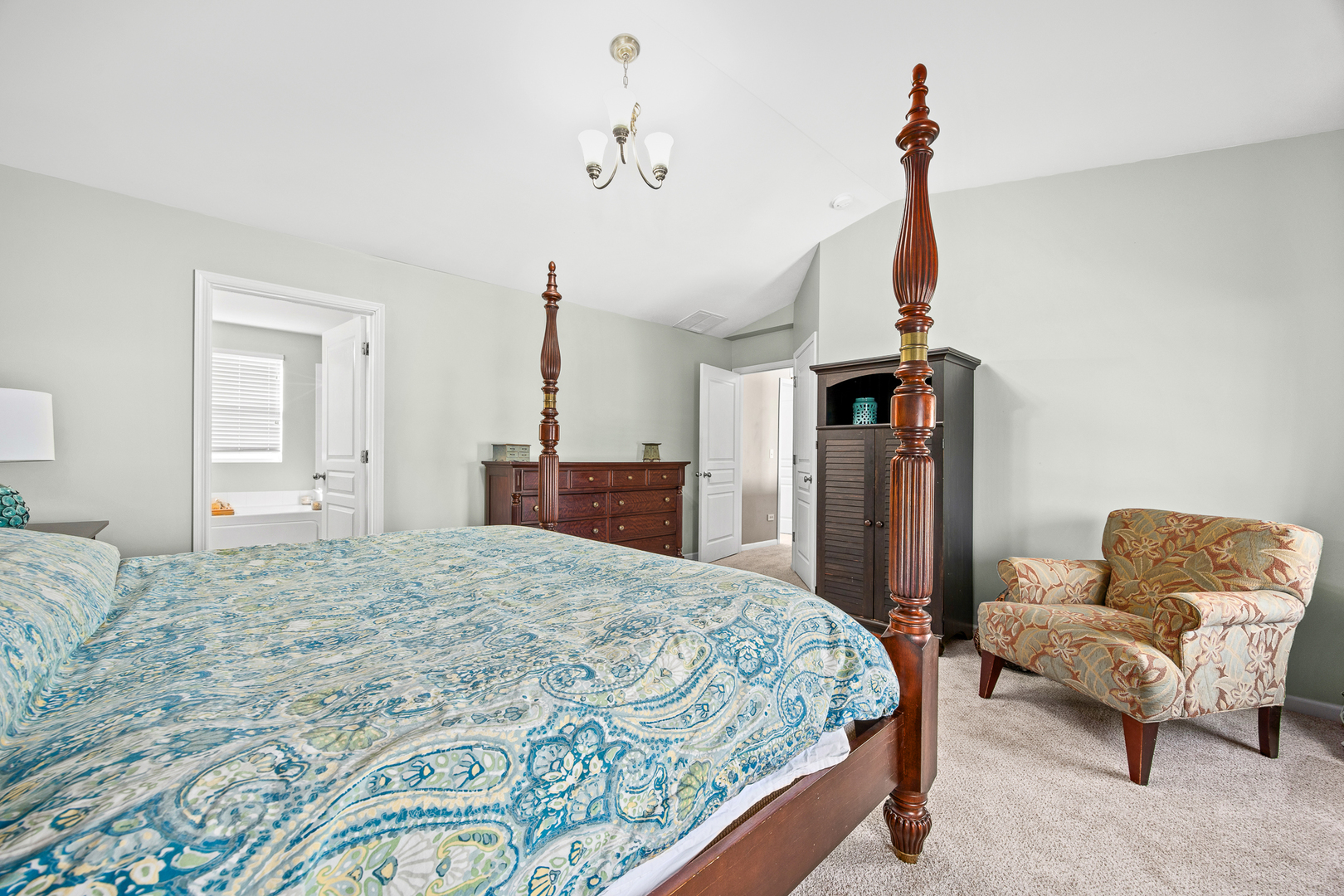 133 North Cranberry Street Bolingbrook, IL 60490 - Photo 23 of 46 a bedroom with a bed and wooden floor