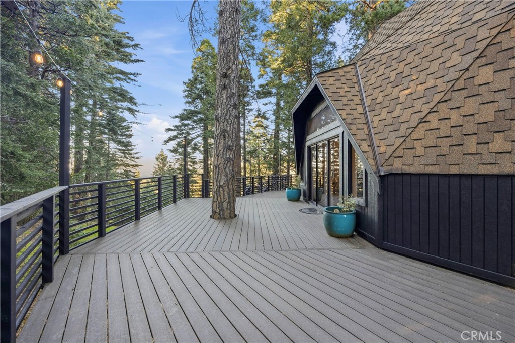 1349 Valley View Way Crestline, CA 92325 - Photo 33 of 43 a view of outdoor space with deck having patio