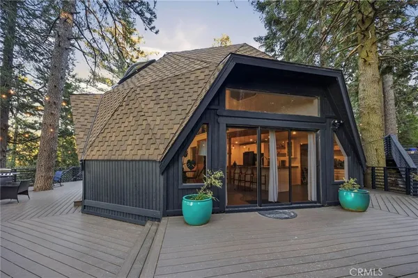 a house view with a outdoor space