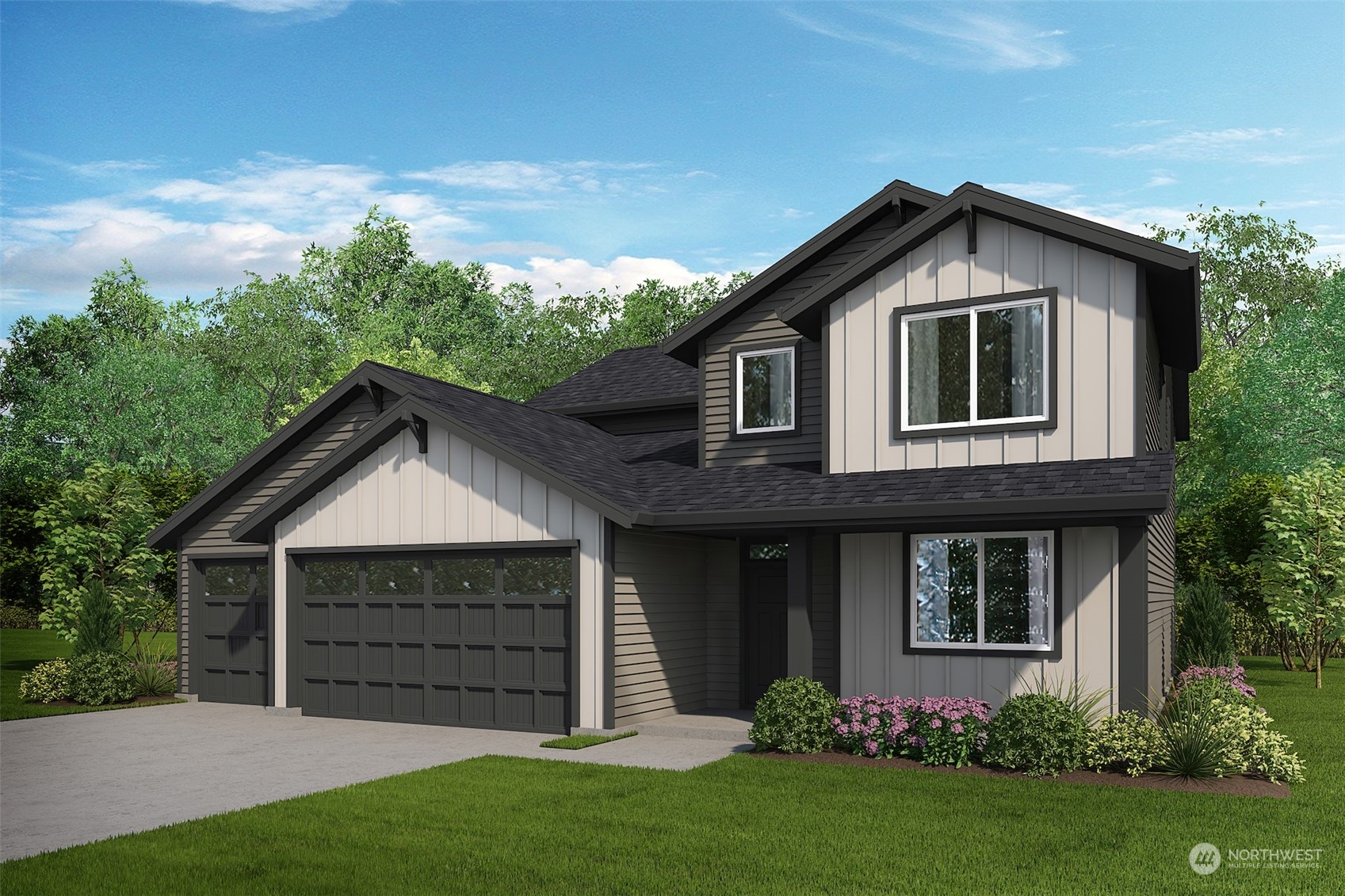 2734 South 8th Way Ridgefield, WA 98642 - Photo 1 of 20 a front view of a house with a garden