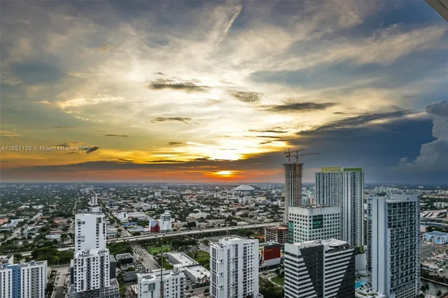 a view of city from balcony