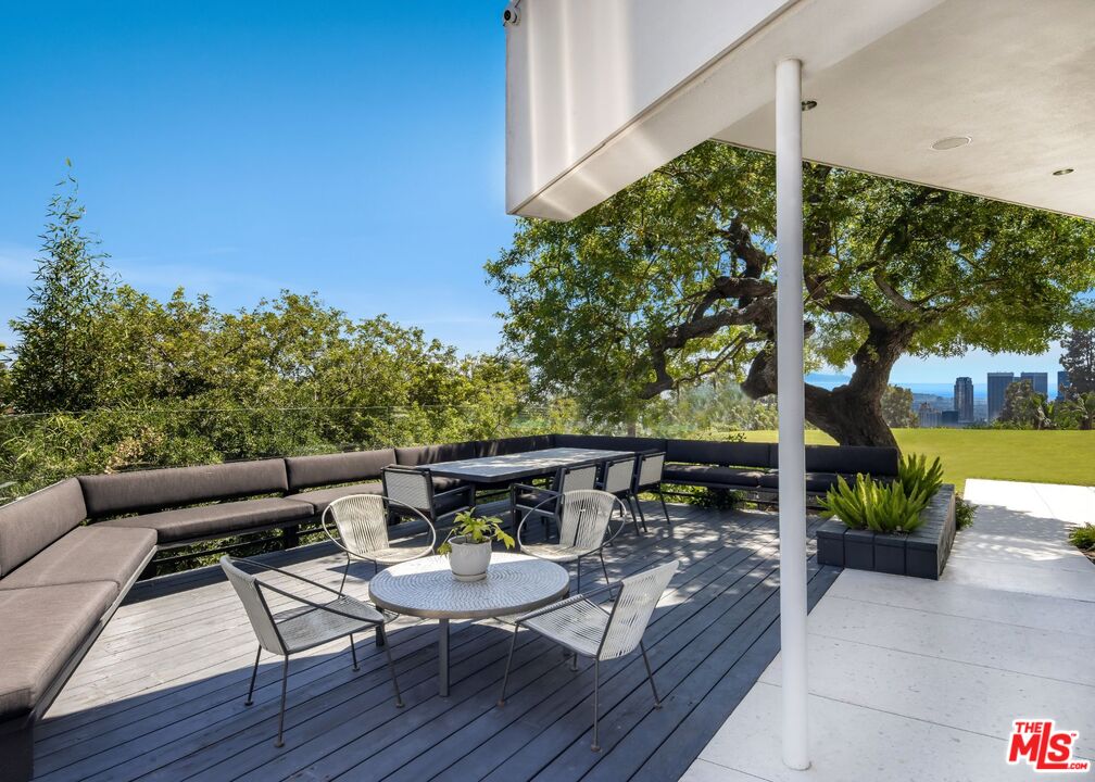 1012 Wallace Ridge Beverly Hills, CA 90210 - Photo 15 of 41 a view of backyard from deck having patio