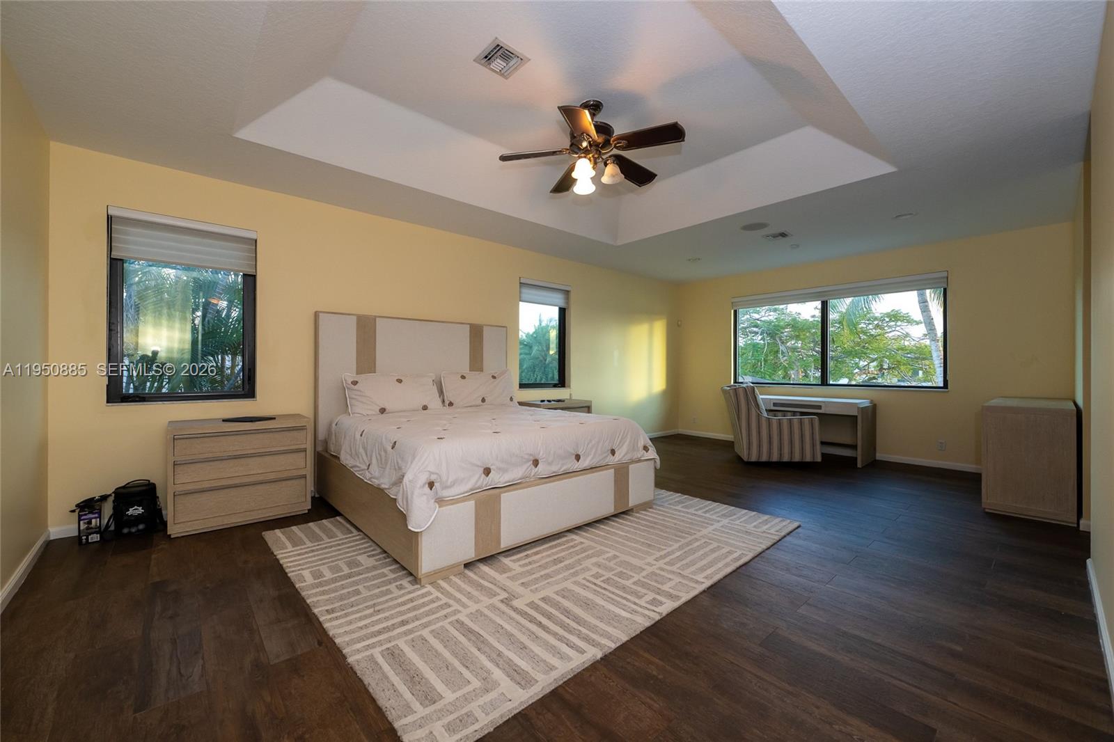 18540 Southwest 43rd Street Miramar, FL 33029 - Photo 25 of 56 a spacious bedroom with a bed and a window