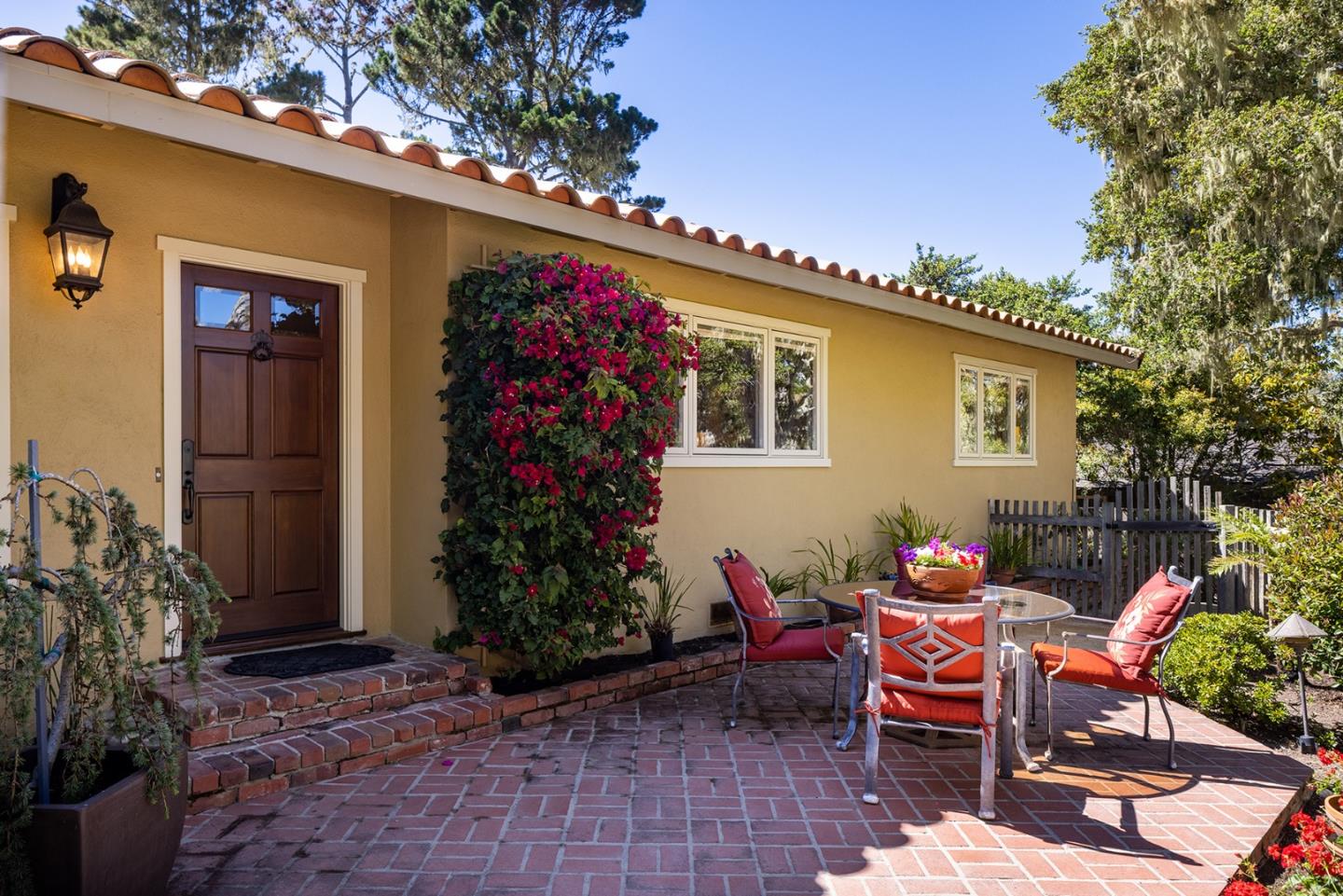 2984 Crescent Drive Pebble Beach, CA 93953 - Photo 3 of 22 a patio with table and chairs and potted plants