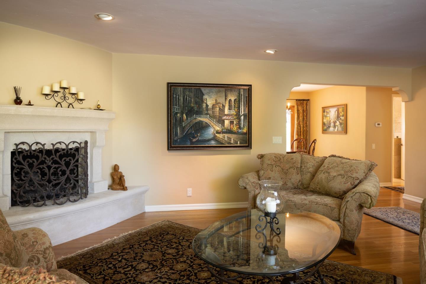 2984 Crescent Drive Pebble Beach, CA 93953 - Photo 5 of 22 a living room with furniture and a fireplace